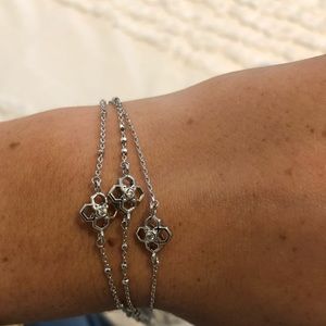 Kendra Scott Silver flower bracelet